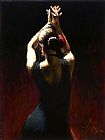 Flamenco Dancer Famous Paintings - flamencodancerinblack